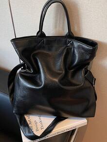 Korean Style Handbag Shoulder Bag Tote Bag, Unique Design, Large Capacity, Unisex