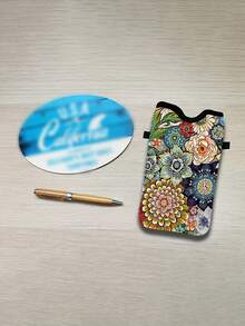 Funda de teléfono con estampado floral de acuarela, bolso cruzado multifuncional, bolsa protectora para teléfono a prueba de golpes, bolso de hombro y billetera de estilo casual para mujer, adecuada para varios modelos de teléfonos. Es la opción perfecta para regalos de cumpleaños, regalos festivos, regalos de Año Nuevo o regalos del Día de San Valentín. - Talla única - Ver 8