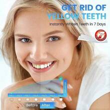 1 Pack White Tooth Whitening Strips + 50pcs/Box Disposable Dental Floss Picks, Portable Oral Hygiene Cleaning Floss For Adults