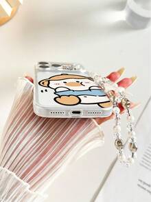 1个透明鸭子彩绘加厚防摔保护手机壳，附赠串珠手链配件，兼容 17 Pro/17 Air/17/17 Pro Max/16/11/16 Pro/16 Plus、Galaxy S25/S25 Plus/S25 Ultra/A16/A36/A26/A56/A50/A12/A32/A52、11/12 Pro/12/12 X/13 Pro/14 Pro/15 Pro、Redmi 10/9/Note9/12c/Note11 Pro/Note8 Pro - 彩色 - 查看 7