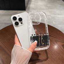 New Korean Fashion Combination E-ENHYPENS Phone Case For  17 16e 16 15 14 13 12 11 Mini Pro Max Air X XR XSMAX 8 7 Plus, Shockproof Soft TPU Back Cover, Anime Theme, Fashion Design, UV Printing, Durable Material, Smartphone User Pink Phone Cases  17 Gifts Decoration  17 Pro Case Stitch - 混合顏色 - 查看 7
