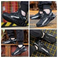 (Local Shipment) Steel Toe Black Work Shoes All-Season,Indestructible Lightweight Working Sneakers Black,Puncture-Proof & Smash-Resistant Design,Women's Work Shoes With Steel Toe Anti Smashing Anti Slip Work Shoes Women's Outdoor Sports Shoes Black,Puncture Proof Comfortable Indestructible Sneakers With Specialized Work Insole For Industry Construction Warehouse,Comfortable Work Shoe Sneakers,Steel Toe Shoes Womens Lightweight Safety Shoes Black,Unisex Steel Toe Safety Sneakers For Men And Women, Lightweight & Anti-Slip Work Trainers With Air Cushion, Lightweight Breathable Construction Industrial Work Safety Sneakers – Unisex Steel Toe Safety Sneakers For Men And Women, Lightweight & Anti-Slip Work Trainers With Air Cushion,  Fashionable All-Season Shoes For Warehouse, Outdoor, Restaurant, Delivery & Training Use - Black - View 7