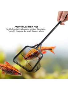 Red de Nailon Liviana, Soporta hasta 500 G, Material ABS, Herramienta de Pesca Portátil para Peces Pequeños, Fácil de Colgar o Transportar, Diseño de Orificio Integrado, Buena,37487598 - Marrón Mocha - Ver 2