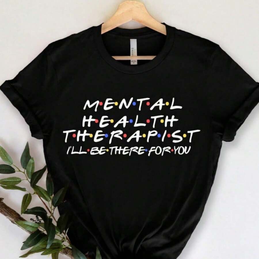 Mental Health Therapist - Mental Health Matters Shirt - Mental Health Gift - Mental Health - Health - 黑色 - 查看 1