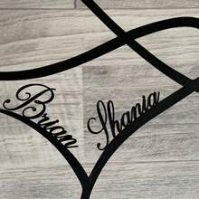 1pc Personalized Heart-Shaped Metal Nameplate, Customizable Name - Metal Heart Plaque, Exquisite, Fashionable, Modern, High-Quality, Anti-Mildew, Customizable Name, Heart Plaque, Personalized Gift, Suitable For Valentine's Day, Mother's Day - Multicolor - View 6