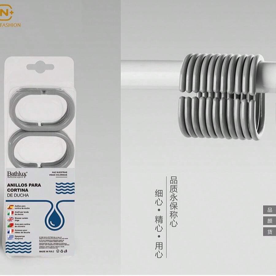 Shower Curtain Rings - สีเทา - ดู 1