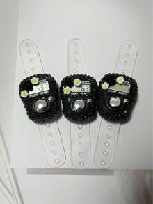 1 件/3 件迷你便携式数字计数器，可爱的花朵设计计数器，适合祈祷需求、仓库货物计数、可调节肩带