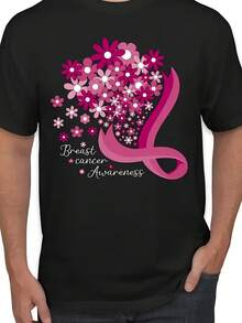 Awareness Flowers S T Shirt - Style 5 - View 1