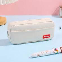 1pc Simple Large Capacity Stationery Bag,Pencil Case,Back To School - Same Style In Multiple Colors - View 5