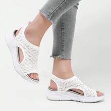ZIITOP Womens Comfortable Orthopedic Sandals Arch Support Ladies Walking Sport Athletic Sandals Open Toe Slip On  Dress Sandal - Color White - View 6