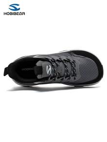 HOBIBEAR Herren Breit Zehige Niedrig Sportschuhe, atmungsaktives Design für alle Jahreszeiten, geeignet für Laufen, Fitness, Lässig Bekleidung, Unisex - Grau - Übersicht 7