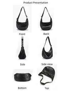 Ramadan Gift Recommendation: Fashionable Men's Sling Bag - An Ideal Gift For Boyfriends Or Husbands During Ramadan; Romantic Valentine's Day Gift Recommendation: Fashionable Men's Sling Bag - An Ideal Gift For Boyfriends Or Husbands During Ramadan Phone Bag - Multicolor - View 7