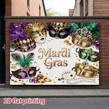 1 Piece, Photography Background Carnival Party Red Rose Gold Mask, Diamond Background Camouflage Background Birthday Studio Photography Foot Background, Studio Props, Party Supplies - Multicolor 10 - View 3