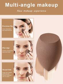 Eid Al-Fitr 31pcs Complete Makeup Brush Set, Including 25 Soft Brushes Such As Powder Brush, Blush Brush, Contour Brush, Highlighter Brush, Foundation Brush, Nose Shadow Brush, Eyeshadow Brush, Eyebrow Brush, Lip Brush, And Detail Brush + 1 Travel Waterproof Makeup Bag + 1 Triangular Puff + 2 Liquid Beauty Eggs + 1 Finger Puff + 1 Mini Beauty Eggs, Suitable For Beginners, Professional Makeup Artists, And Novice Beauty Practice Scenarios - Multicolor - View 7