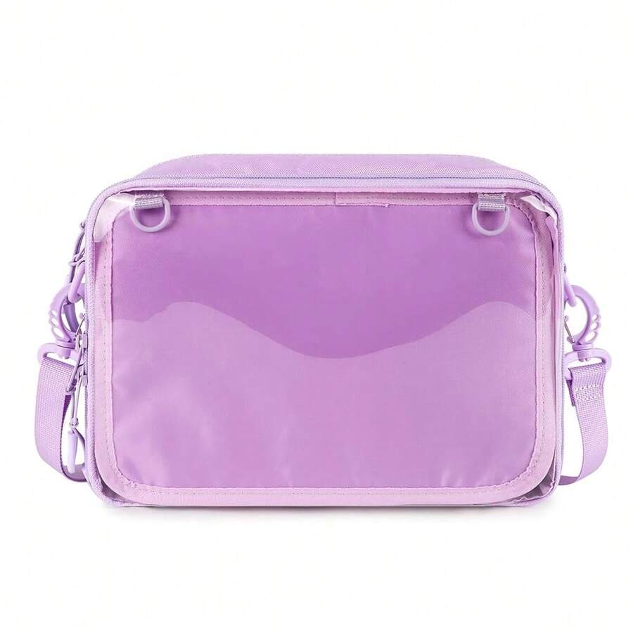 STEAMEDBUN Ita Bag Crossbody Small Ita Purse Pin Display Bag With Insert,Purple - 紫色的 - 查看 1