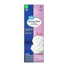 Glad ForceFlex Tall Kitchen Drawstring Trash Bags, 13 Gallon, Gain Lemon Zest,  Extra Strong, Tear-Resistant, Leak-Proof, Fresh Lemon Scent, Perfect For Kitchen, Household, And Office Use, Ideal For Daily Clean-Ups And Odor Control, 40 Count –Durable & Easy-To-Tie Drawstring Closure For Convenient Disposal - 1 - 查看 3