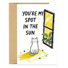 1PC Cute Cat Valentines Day Card Gift,Lovely Anniversary Card For Boyfriend Or Husband, Wife Or Girlfriend,'You're My Spot In The Sun' - Multicolor - View 10
