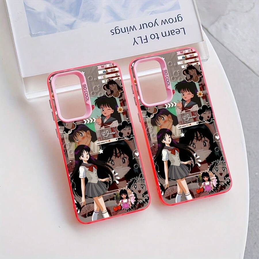 Phone Case: Popular Cartoon Moon Sailors Phone Case Suitable For Samsung Galaxy A56, A26, A36, A55, A35, A06, A16, A05, A14, A24, A34, A54, A15, A05S, A25, A23, A33, A53, A73, A13 4G 5G Anti-Drop Matte Back Cover - 混合色 1 - 查看 1