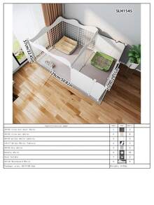 Pet Fence, Dog Isolation Free Combination Indoor With Toilet Area, Small Dog House Home Use Dog Cage