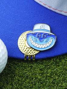 1/3 Chiếc Dụng Cụ Đánh Dấu Bóng Golf Kẹp Mũ Golf Hợp Kim Từ Tính Phụ Kiện Golf Gậy Golf, Nhiều Màu Sắc, Tư Thế Golf, Xe Golf - Nhiều màu - Xem 8