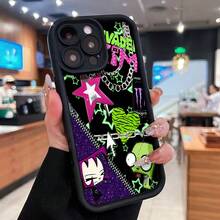 Funda para teléfono estética gótica  Compatible con fundas para teléfonos   17  16 Pro Max  15 Pro Max  13 y  12 Duradera, a prueba de golpes y elegante Una excelente opción para familiares, amigos, seres queridos, novios/novias y regalos de Navidad y Año Nuevo - Negro - Ver 1