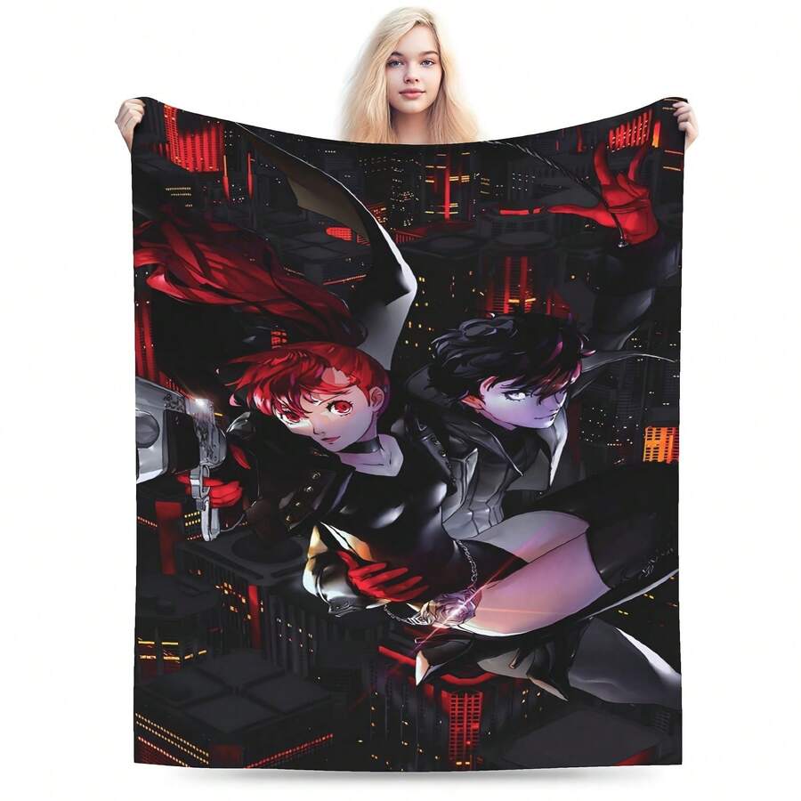 Persona 5 Anime Plush Blanket - Official Game Characters~E S~ - hình dạng - Xem 1