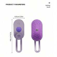 3 In 1 Usb Rechargeable Water Spray Pet Massage Brush Electric Cat Hair Removal Comb.Random Color For Shipping. - 彩色 - 查看 4