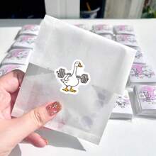 500PCS/Roll Funny Silly Goose Meme Sealing Sticker Cute Animals Roll Decal DIY Luggage Phone Guitar Scrapbook Party Gifts - Multicolor - View 6
