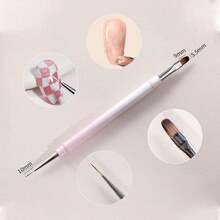 Nail Art Clean Up Brushes, Polish Remover Tools For Nails Art Design, Gel Nail Brushes Round/Angled/Flat/Liner/Nail Polish Clean Up Brush Professional Nail Polish Remover Painting Tools For Nail Art Design - Multicolor - View 12