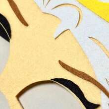 Disney 派对面具 可重复使用 Cosplay 面部配饰 适合女性女孩 嘉年华 万圣节派对 - 彩色 - 查看 6