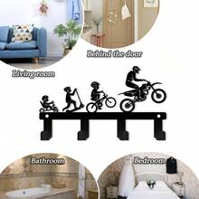 CIFbuy 1Pc Modern Heavy-Duty Key Holder, Sleek Wall-Mounted Hook For Office, Kitchen & Bathroom. 5.90" Metal Art Piece, A Minimalist & Functional Decor.Suitable For Room Decor,Wall Decor,Home Decor - Multicolor - View 8