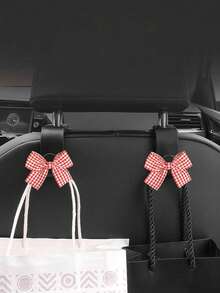 1/2 pezzi Gancio per sedile auto con texture in fibra di carbonio, accessori interni auto multifunzionali e nuovi - A - Visualizzare 13