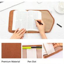 Reusable Adjustable Book Cover With Strong Magnetic Closure Soft Protective Book Sleeve For Paperback And Hardcover Fits Up To 9.5 X 6.5 X 2 Books Flexible Washable And Reusable Book Protector - Màu đen + cỡ trung bình cho sách kích thước 8*6*1.5". - Xem 4