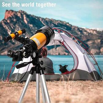 This F30070 Astronomical Telescope Has 150x Magnification, And Provides 3 Styles And Multiple Color Options For You To Choose From. It Is A Portable Outdoor Travel Professional Astronomical Telescope, Equipped With Manual Focus And A Portable Tripod, Suitable For Observing The Stars And Moon. It Is Both A Piece Of Furniture And Decor, As Well As A Holiday Gift.
