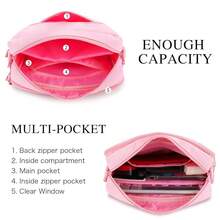 STEAMEDBUN Ita Bag Crossbody Small Ita Purse Pin Display Bag With Insert,Pink - Pink - View 5