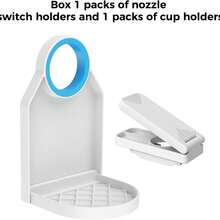 Laundry Detergent Dispenser, Upgraded Nozzle, Easy Switching, No Residue, White Plastic Cup Holder And Drip Tray - 如圖所示 - 查看 7