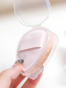 Charlotte Tilbury Heart Shaped Makeup Sponge, Fluffy, Powder Puff, Foundation Sponge, Soft Blending, Makeup Tool, Powder Puff, Heart Shaped, Soft Sponge, Foundation Makeup Blender, Non-Absorbing, Makeup Tool, Made Of Polyurethane - Pink - View 1