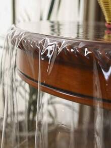 100% 防水防油加厚型乙烯基圆形桌布，适用于用餐、聚会和露营，易于擦拭清洁。 - 彩色 - 查看 8