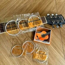 1/2 Set Classical Guitar Strings - Bright Tone Transparent Nylon Strings, Silver-Plated Copper Alloy Wound 6 Strings/Set, Guitar Tuning, Guitar Accessories, Musical Instrument Accessories, Band, Music Practice, Clear Highs And Rich Bass - Multicolor - View 6