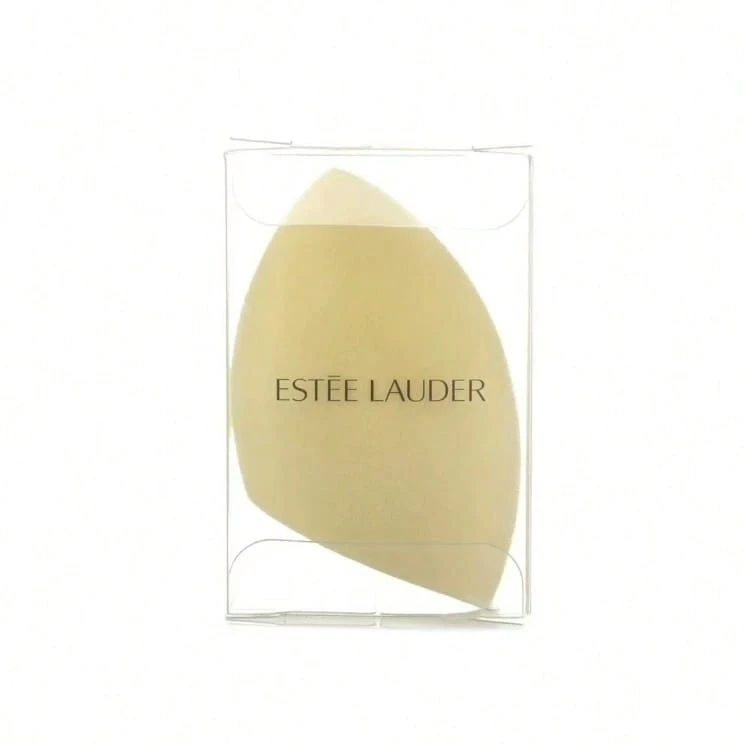Estée Lauder 化妆海绵，斜角，可重复使用，干湿两用，粉底海绵，斜角形状，柔软，防水，粉底涂抹器，化妆工具 - 黃色 - 查看 1