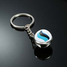 1个几何图案派对球钥匙扣，卡通超级进化石配件 - 彩色 - 查看 27