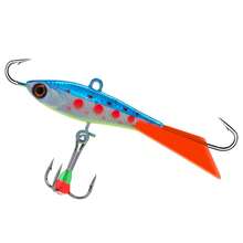 ñuelo de pesca en hielo de invierno, balanceador, ojos 3D, 40mm, 15g, cebo artificial duro,ñuelo de jigging, cebo de pesca equilibrado, conjunto de wobbler - Naranja - Ver 2