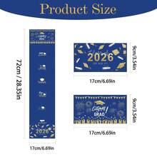 Envelope de Dinheiro para Temporada de Formatura, Hongbao Dobrável Preto e Dourado, Presente Surpresa, Lembrança de Festa, Caixa de Presente em Dinheiro para Crianças - Azul - Visão 2