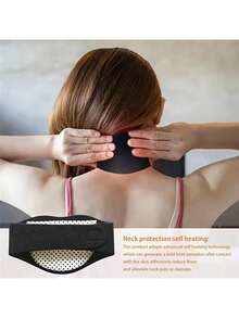 1pc Magnetic Neck Warmer Pad, Tourmaline Infused Neck Wrap, Self-Heating Magnetic Therapy Neck Warmer - Comfortable Support, Suitable For Home And Office Use, No Power Or Battery Required - Multicolor - View 6