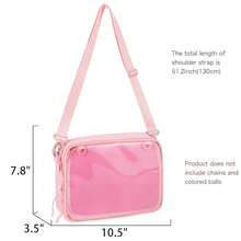 STEAMEDBUN Ita Bag Crossbody Small Ita Purse Pin Display Bag With Insert,Pink - Pink - View 4