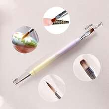Nail Art Clean Up Brushes, Polish Remover Tools For Nails Art Design, Gel Nail Brushes Round/Angled/Flat/Liner/Nail Polish Clean Up Brush Professional Nail Polish Remover Painting Tools For Nail Art Design - Multicolor - View 9