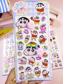 卡通泡泡贴纸，可爱动物贴纸，适合女孩，缓解压力，挤压乐趣十足，手机装饰，圣诞节、春节、新年、国庆节等节日礼物，促销礼品，广告用品，手工装饰贴纸 - 彩色 - 查看 6