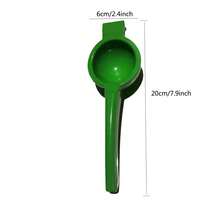 1 pieza Exprimidor de limón manual multifuncional de aluminio, exprimido sin esfuerzo y rápido, mango antideslizante, diseño ergonómico, sin electricidad necesaria, portátil con espacio de almacenamiento incorporado. Ideal para hacer jugo fresco durante el Ramadán, condimentar el desayuno en casa, bebidas de picnic al aire libre, herramienta de cocina esencial para amantes del jugo, accesorios de cocina, almacenamiento, decoración del hogar. - Multicolor - Ver 14