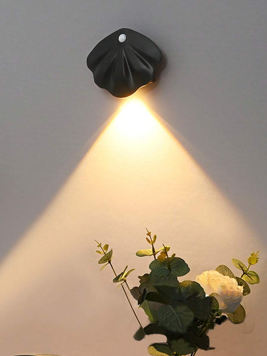 2/4/6 Pcs LED Motion Sensor Night Light Wall Mounted Lamps With 3 Color Temperatures & Dimmable USB Rechargeable Battery Cabinet Light For Bedroom Hallway Stairway - 三色 - 查看 1