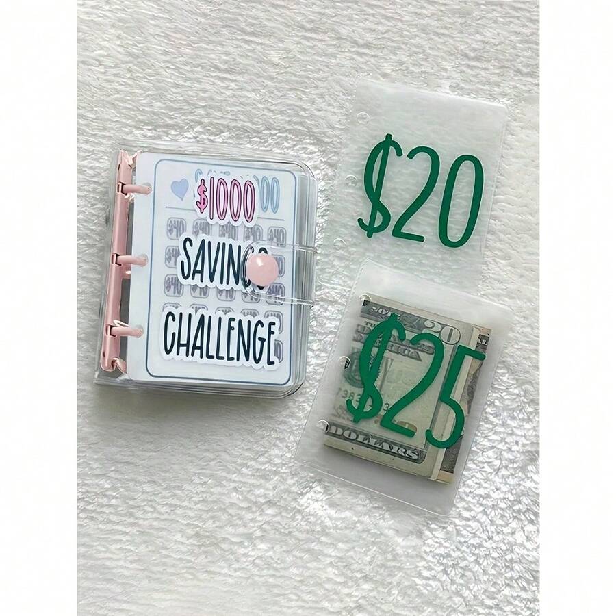 Savings Binder, Challenge Savings Binder Envelope For $1000, Reusable Budget Book With Cash Envelopes Frosted Cover Money Organizer For Cash Savings Challenges Notebook Binder Organizer For Travel Storage Bag,Makeup Bag,Cosmetic Bag,Vacation Organizer, Storage Bag For Customized Goals And Bonus Financial Strategies, Cash Envelope Wallet And Planner System, For Home, Gift, Vacation And Festival Halloween Christmas Multifunctional Use - Nhiều màu - Xem 1